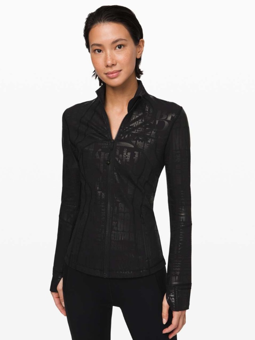 Lululemon Define Jacket 20YR Manifesto Foil Black Black size 4 words W4BK4S